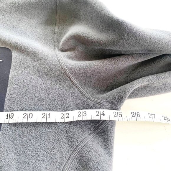 Eddie Bauer Polartec Gray Blue Fleece Long Sleeve Pullover Sweater Size XL - Picture 6 of 9